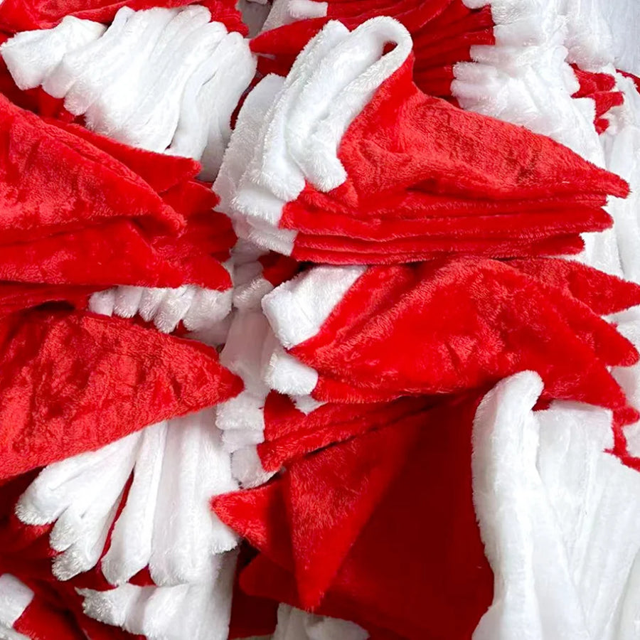 Custom Christmas Santa Hats with Logo Wholesale | MOQ 100