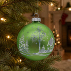 Custom Laser Engraved Glass Ornaments | CE RoHS CP65 Compliant | Bulk Christmas Decor