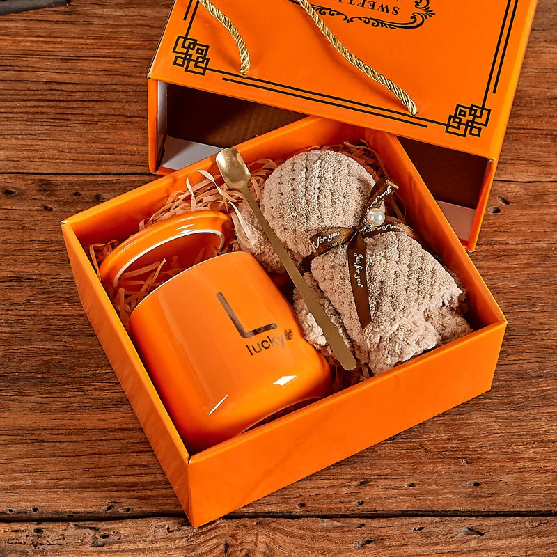 Custom Ceramic Mugs: 40 MOQ, 7-Day Lead, BPA-Free | 301-400ml Drinkware with Lid & Gift Box