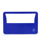 Custom Credit Card Magnifier 10pcs MOQ | LED Light, GS Certified, 85x55mm PVC for Promotional Gifts