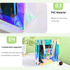 Custom PVC Cosmetic Bag Transparent Waterproof | Logo Toiletry Pouch | Bulk