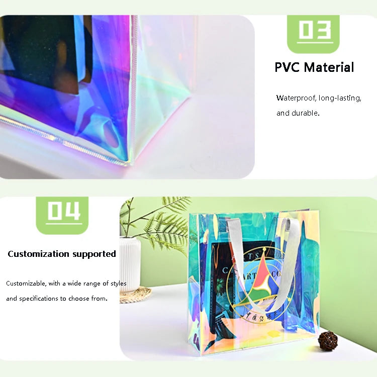 Custom PVC Cosmetic Bag Transparent Waterproof | Logo Toiletry Pouch | Bulk