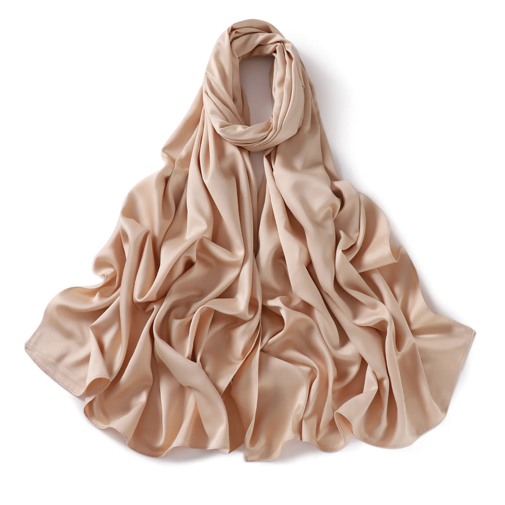 Custom Matte Satin Hijabs Wholesale | 20-Piece MOQ & 14-Day Lead Time | Eid Prayer Scarves