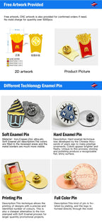 Custom Metal Lapel Pins with Logo | Wholesale Badges MOQ 100