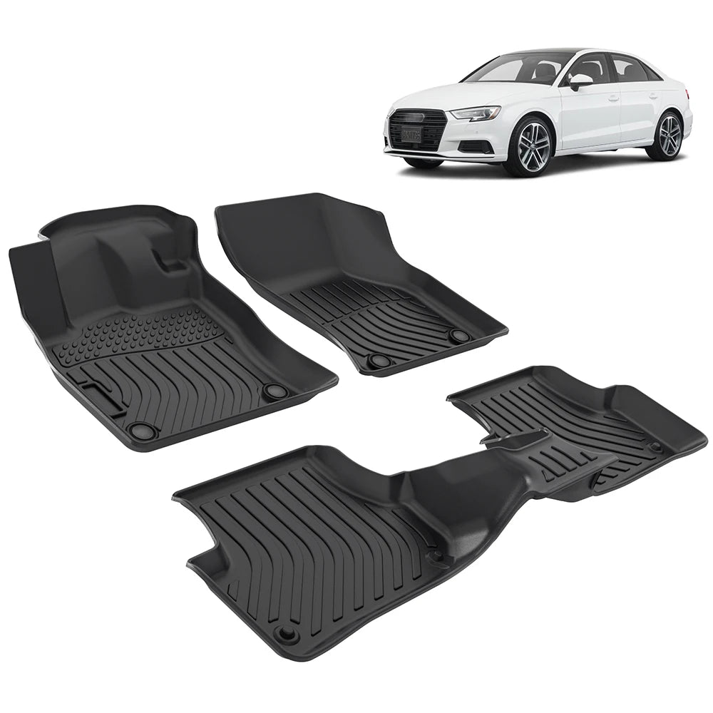 Custom Fit TPE Floor Mats for Audi A3 Sedan / S3 2015-2024