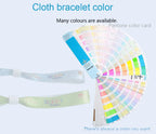Custom RFID Woven Wristband 350x15mm | 100 Pcs MOQ Heat Transfer Print