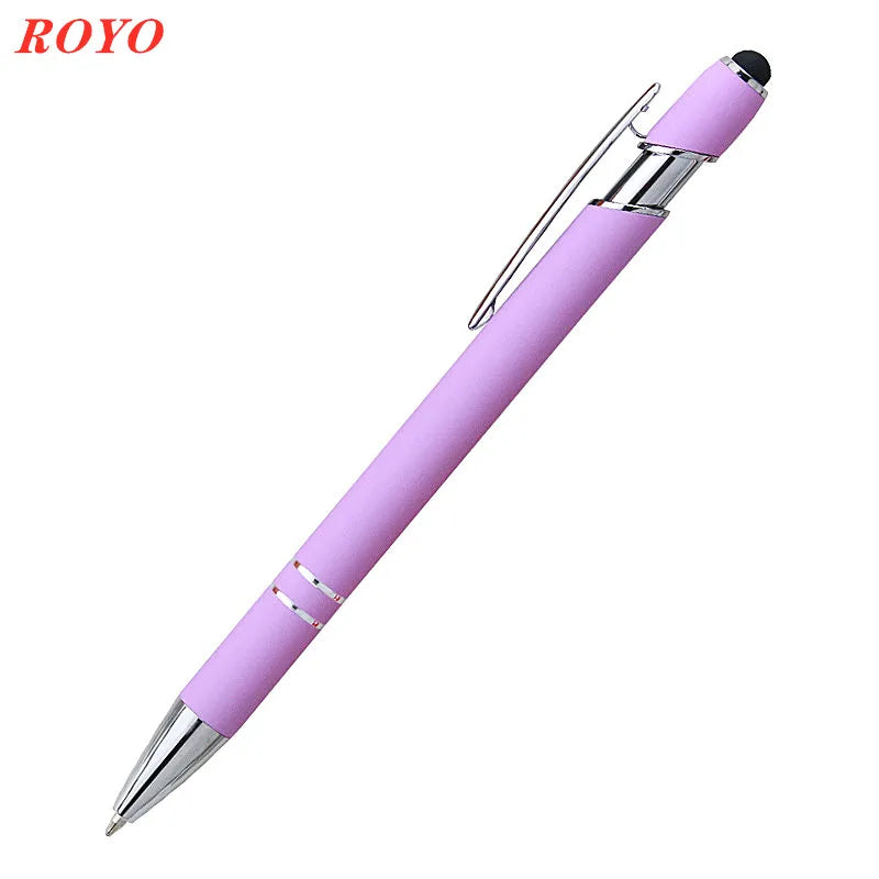 Custom Metal Stylus Pen with Logo | 2-in-1 Ballpoint MOQ 100