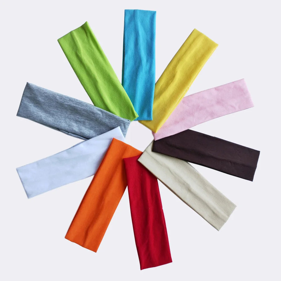 Custom Spandex Headband for Women | 23.5cm Stretch Hair Band for Sports & Fashion