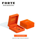 Custom Velvet Jewelry Box with Gold Logo Hot-Stamping | Bulk Packaging for Necklaces & Bracelets