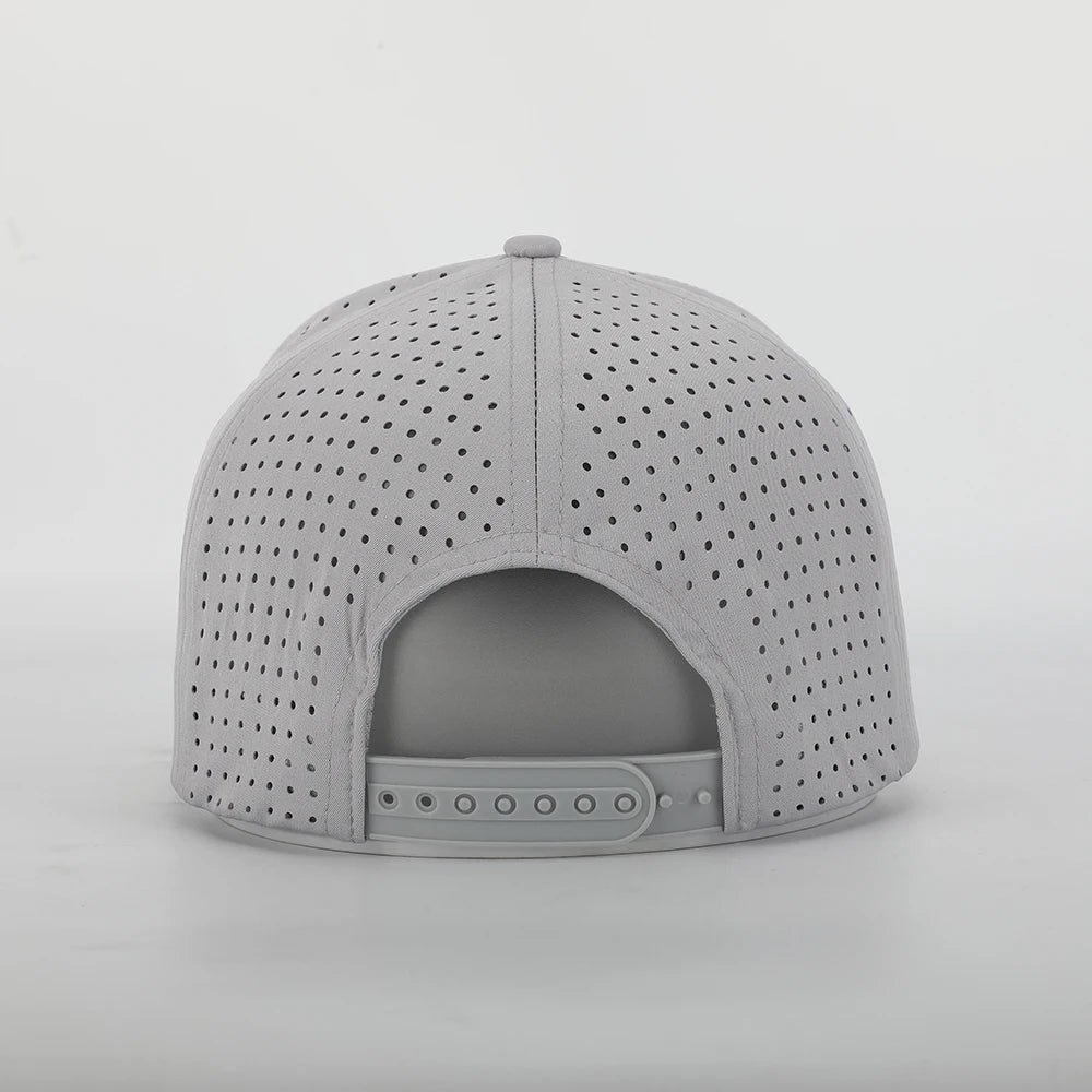 Custom 5-Panel Performance Hats | Laser Cut Ventilation & Waterproof | 50-Piece MOQ | Sports Team