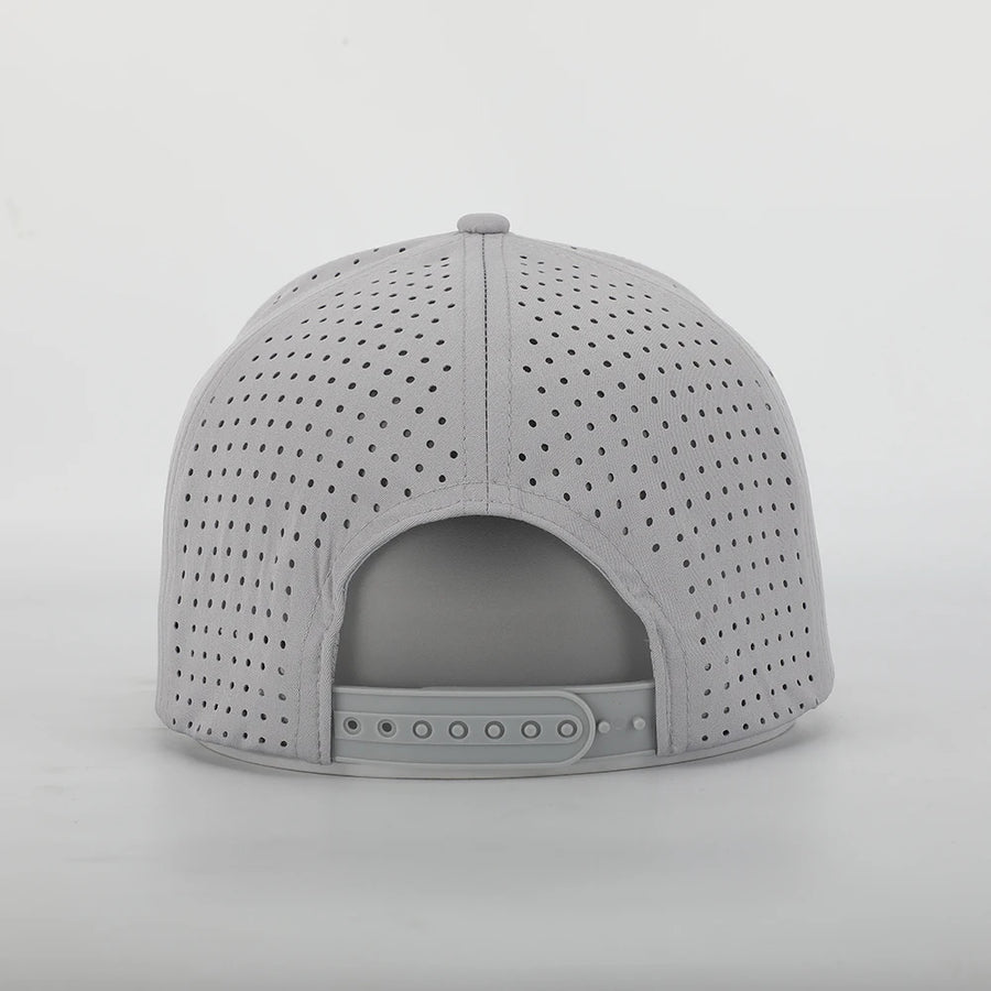 Custom 5-Panel Performance Hats | Laser Cut Ventilation & Waterproof | 50-Piece MOQ | Sports Team