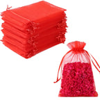 Transparent Organza Pouches Wholesale | 0.001kg Gift Bags Jewelry Packaging