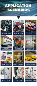 Custom Die Cut Car Decals with Logo | Waterproof Vinyl