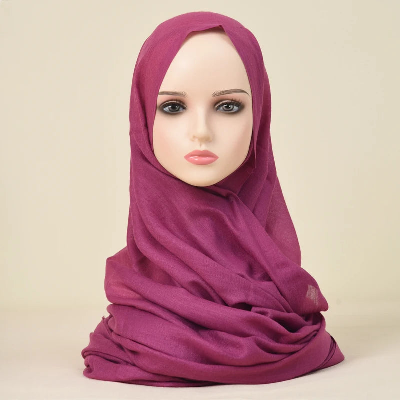 Polyester Silk Satin Hijab | 107x180cm | 24 Colors | Wholesale | Custom Packaging