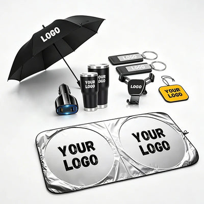 Executive Custom Logo Vacuum Cup & Notebook Gift Set - Premium Corporate Work Souvenir