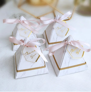 Triangle Favor Boxes | Wedding Favors | MOQ 50