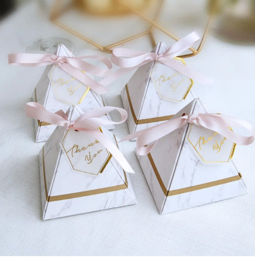 Triangle Favor Boxes | Wedding Favors | MOQ 50