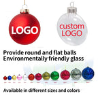 Custom Glass Christmas Ornaments | Silk Screen Printed Baubles | Bulk Holiday Gifts