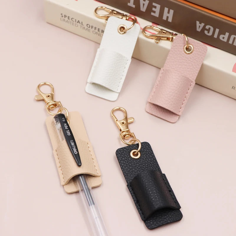 Custom PU Leather Pencil Case 5x2cm | Litchi Pattern | 2pc MOQ | Luxury