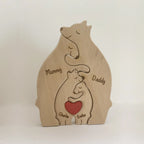 Personalized Wooden Bear Puzzle | FSC-Certified Custom Engraved Gift | Bulk Corporate