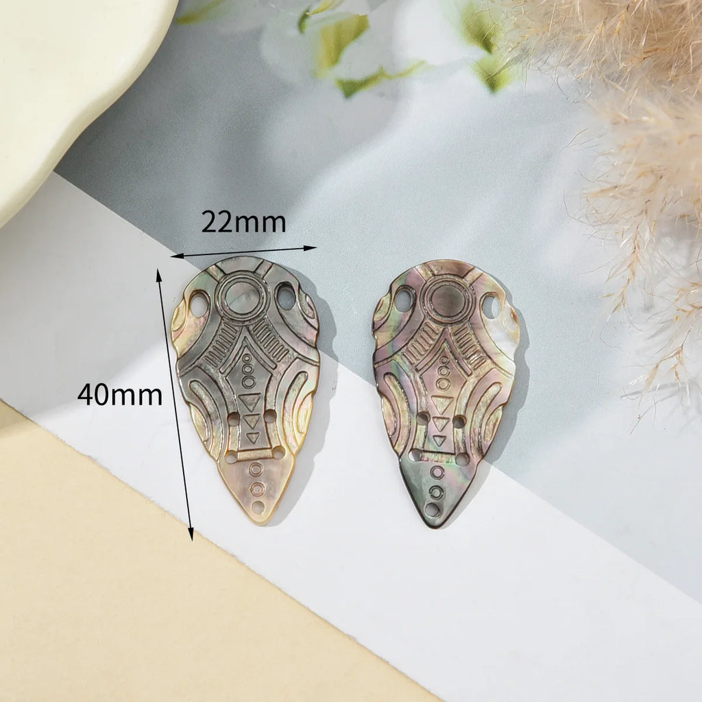 Custom Carved Mother Pearl Shell Charm | DIY Jewelry Making