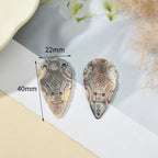 Custom Carved Mother Pearl Shell Charm | DIY Jewelry Making