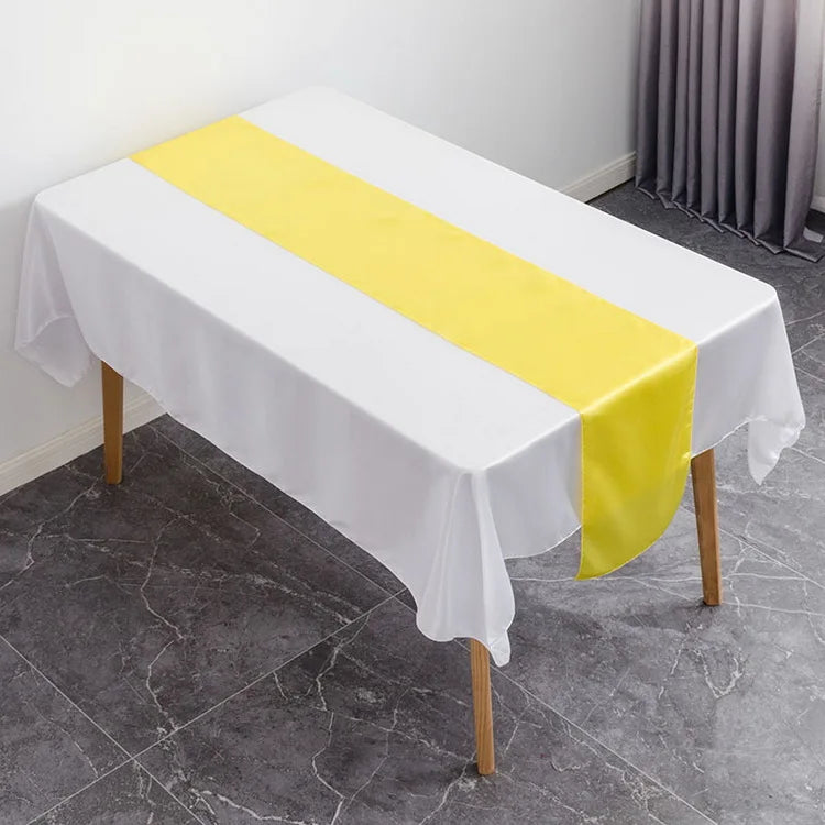 Satin Table Runners | 12×108 Inch | Stocked | MOQ 10