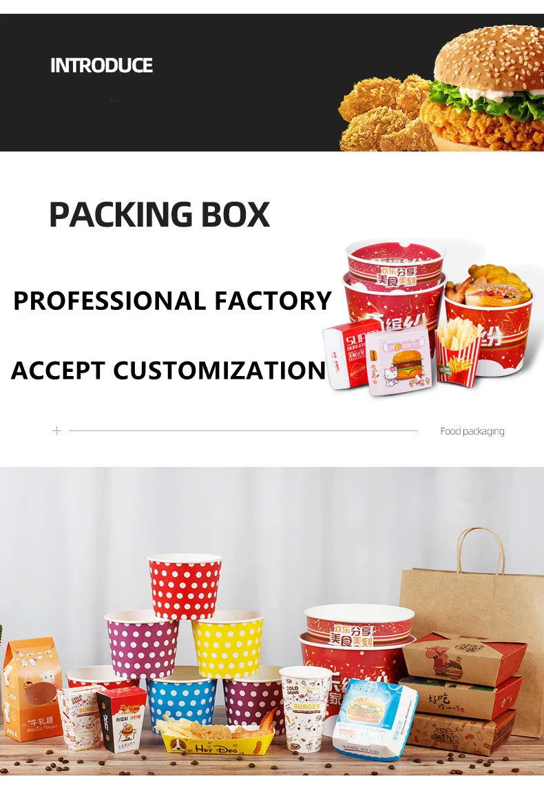 Compostable Fast Food Boxes | 10,000 Pcs MOQ, Plastic-Free | Eco-Friendly