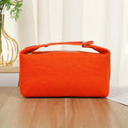 Custom 24cm Canvas Cosmetic Bag with Logo | 50 MOQ Heat Transfer & Screen Print | Bulk for Trade Shows