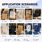 Custom Kraft Paper Bags | 100 Pcs MOQ, ISO9001 | Food-Grade Eco-Friendly