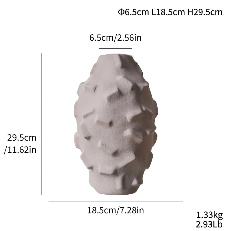 Custom Nordic Matte Ceramic Vase | 300 MOQ for Luxury Home Decor