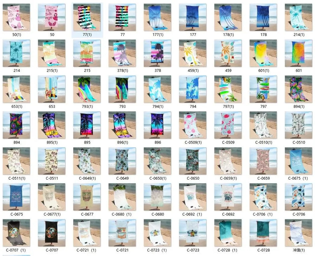 Custom Microfiber Beach Towels: 50 MOQ, 7-Day Lead, Quick-Dry | Sand-Free Personalized Towels