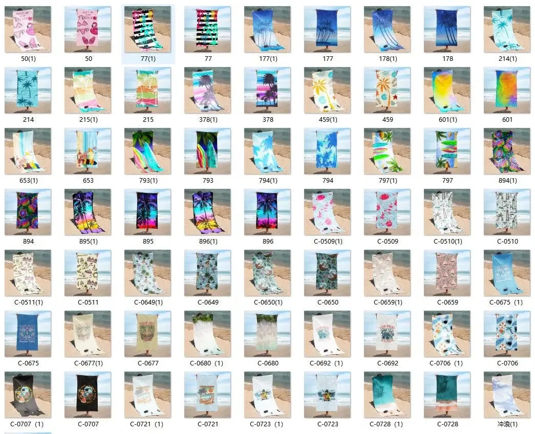 Custom Microfiber Beach Towels: 50 MOQ, 7-Day Lead, Quick-Dry | Sand-Free Personalized Towels