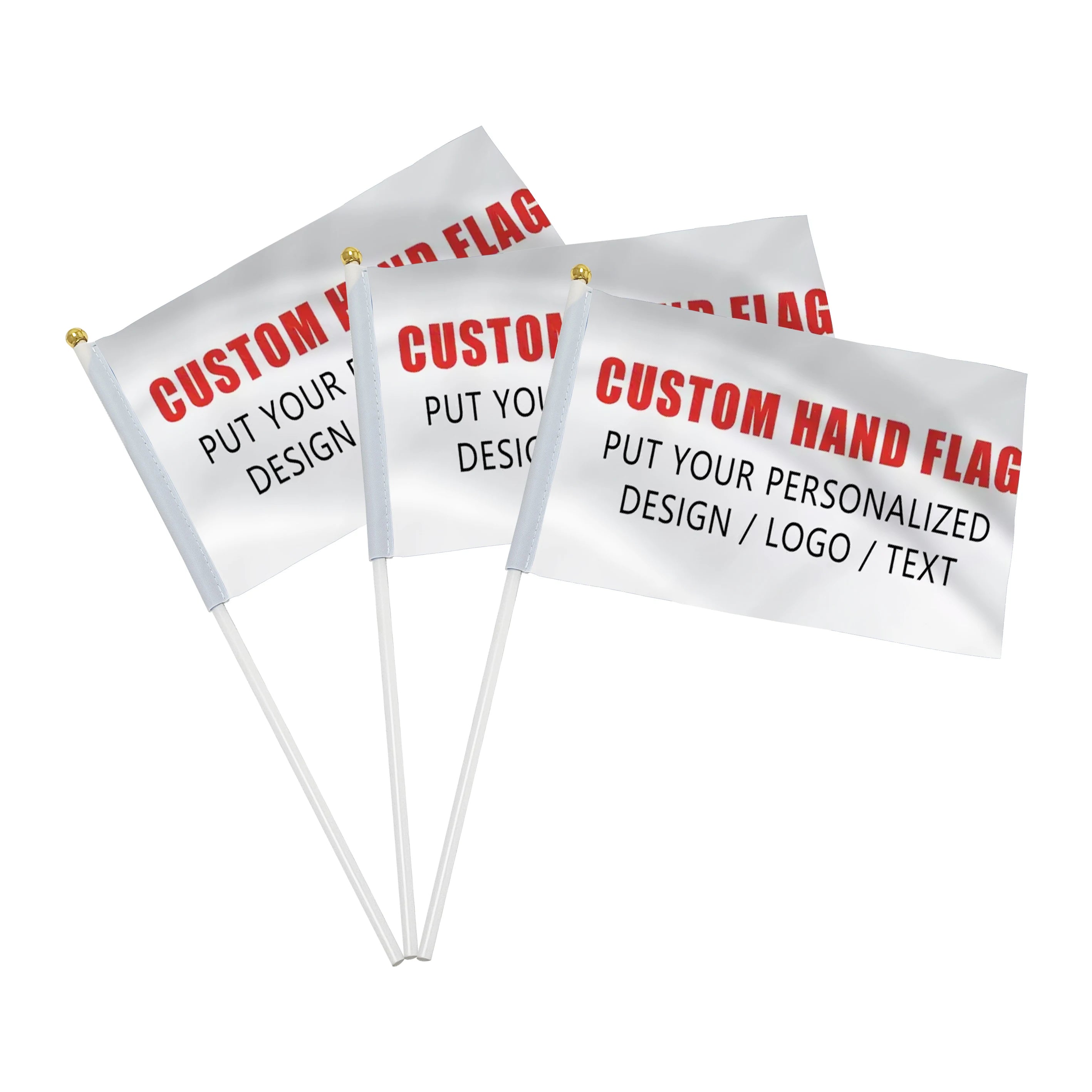 Custom Tour Guide Flags with Logo – 100 MOQ, 5-Day Lead