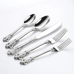 304 Stainless Flatware Sets | Carved European Design