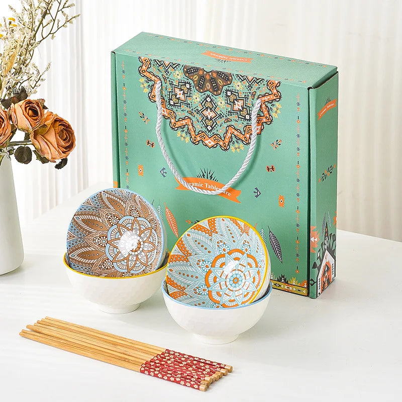 Ceramic Bowl Sets: 20 MOQ, Under-Glazed, Gift Box | Wedding & Corporate Tableware Gifts