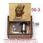 Wooden Hand-Cranked Music Box | Howl's Moving Castle | 10 MOQ | Custom