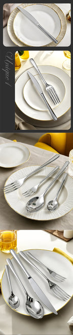304 Stainless Steel Flatware Set | 300 MOQ | Super Mirror Polish | Custom
