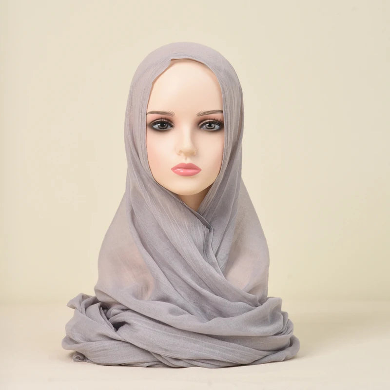 Polyester Silk Satin Hijab | 107x180cm | 24 Colors | Wholesale | Custom Packaging