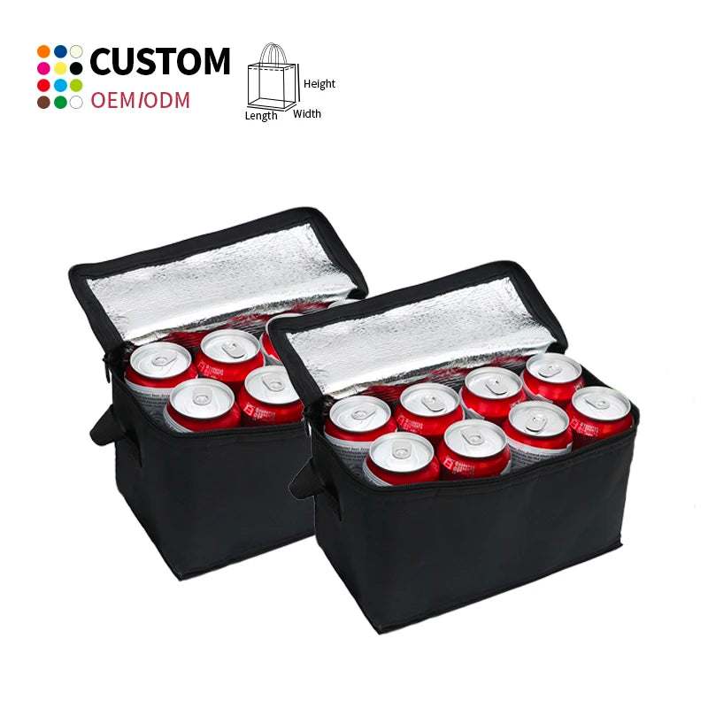 Custom Printed Insulated Lunch Cooler Bag | OEM ODM Food Delivery Tote | 1,000 Pcs MOQ