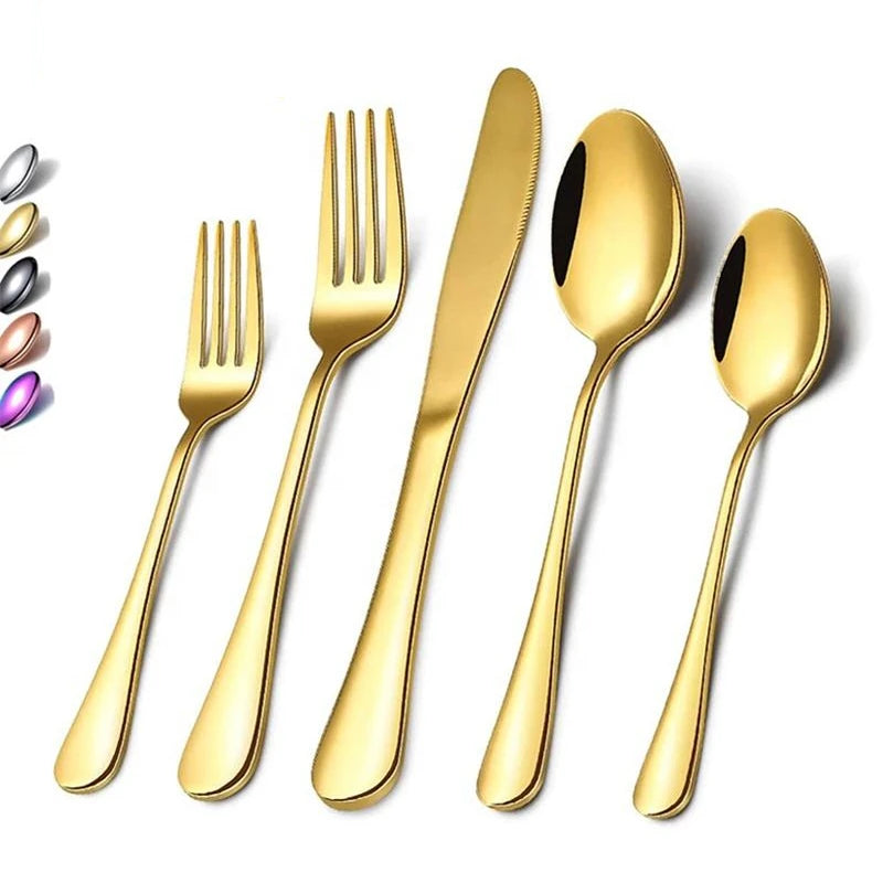 Custom Luxury Flatware Set with Logo | 300 MOQ | 7-Day Lead
