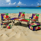 Custom Folding Camping Picnic Chair & Table Set: Metal Frame, Digital Print Logo, MOQ 100 for Tailgate