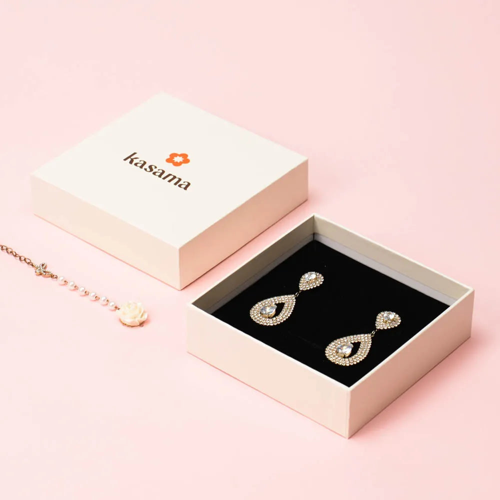 Custom Jewelry Packaging Boxes with Logo — Eco-Friendly Drawer & Magnetic Closure
