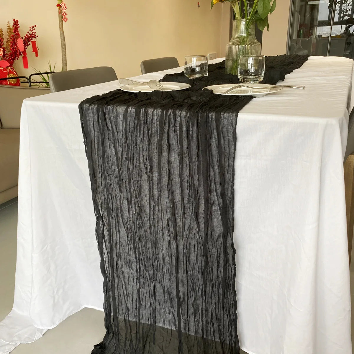 Cheesecloth Table Runners | OEKO-TEX | MOQ 1 | Luxury