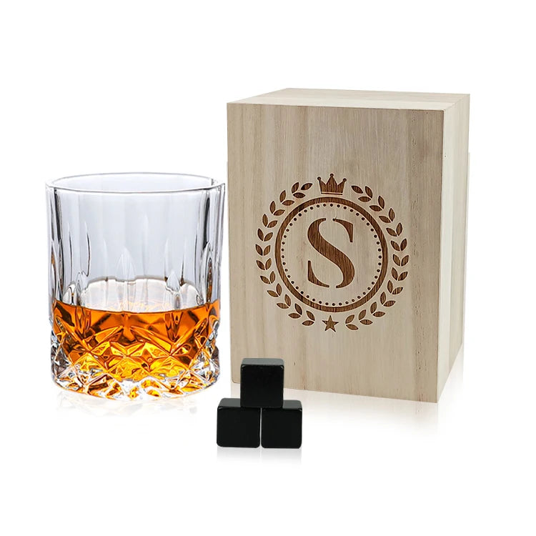 Custom Whiskey Glass Set with Logo | LFGB Certified | 24 MOQ