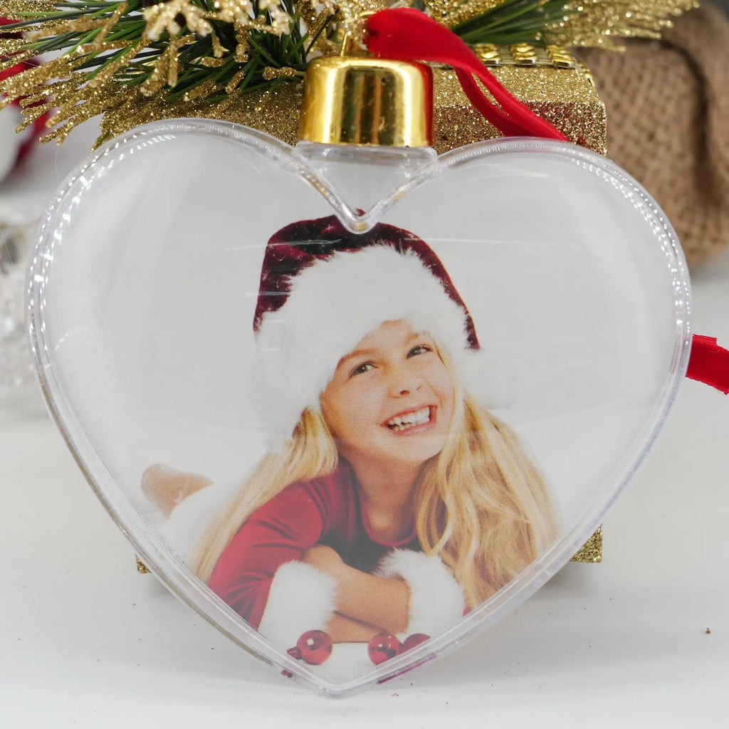 Custom Christmas Photo Baubles with Logo Wholesale | MOQ 50