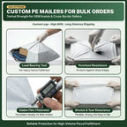 Custom Compostable Poly Mailer with Logo | Courier Shipping Bag