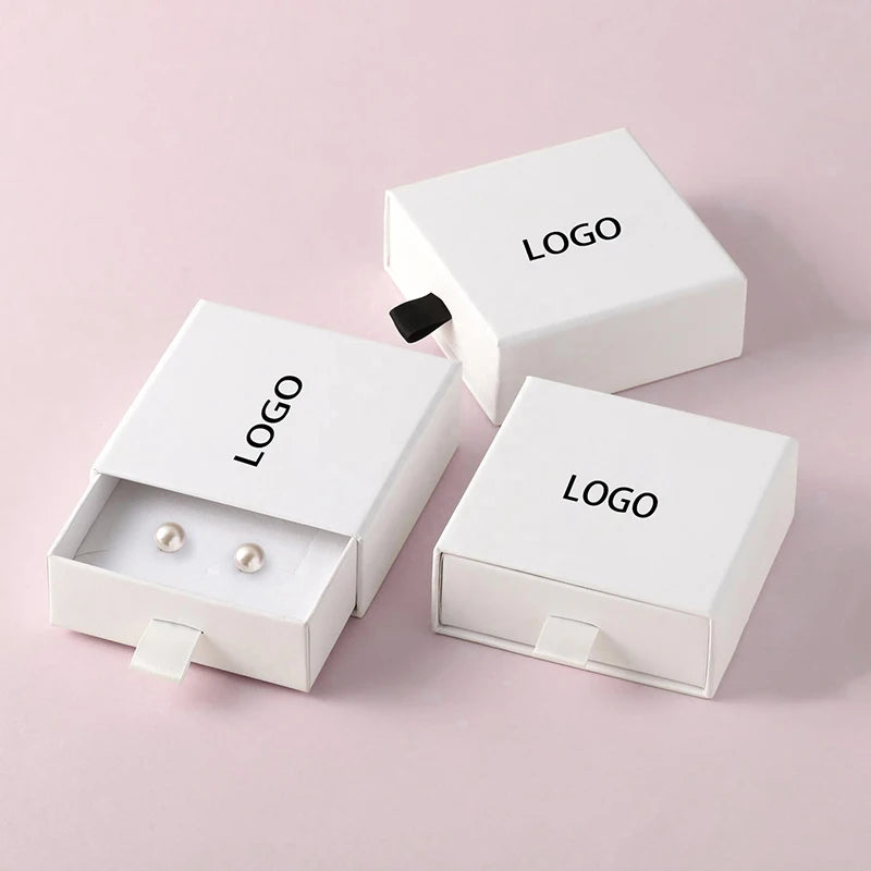 Custom Jewelry Box Wholesale | Eco-Friendly Paper 200 MOQ Embossed Logo