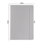 A5 PU Leather Notebook with Elastic Band and Pen Holder for Office, Meetings and Custom Logo