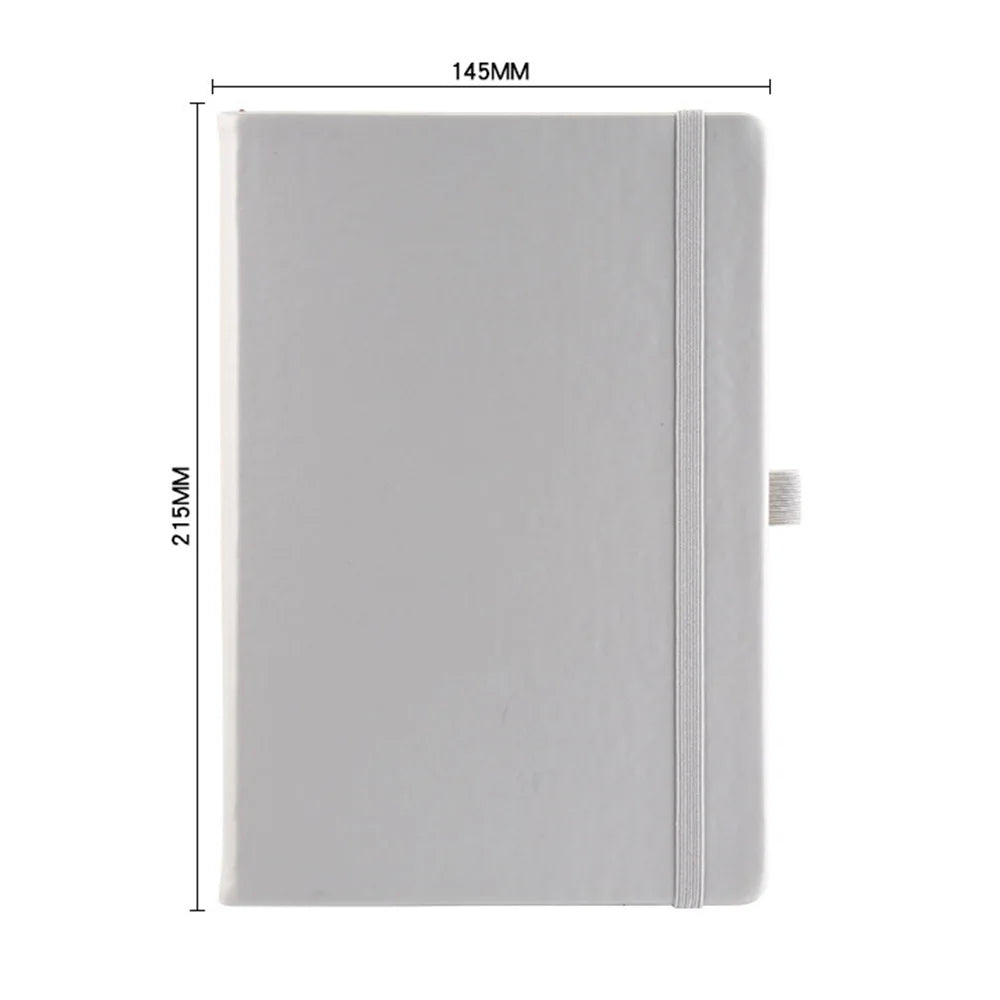 A5 PU Leather Notebook with Elastic Band and Pen Holder for Office, Meetings and Custom Logo